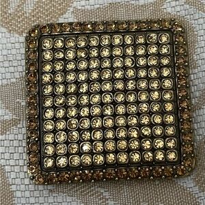 Vintage Amber Gold and Rust Brooch